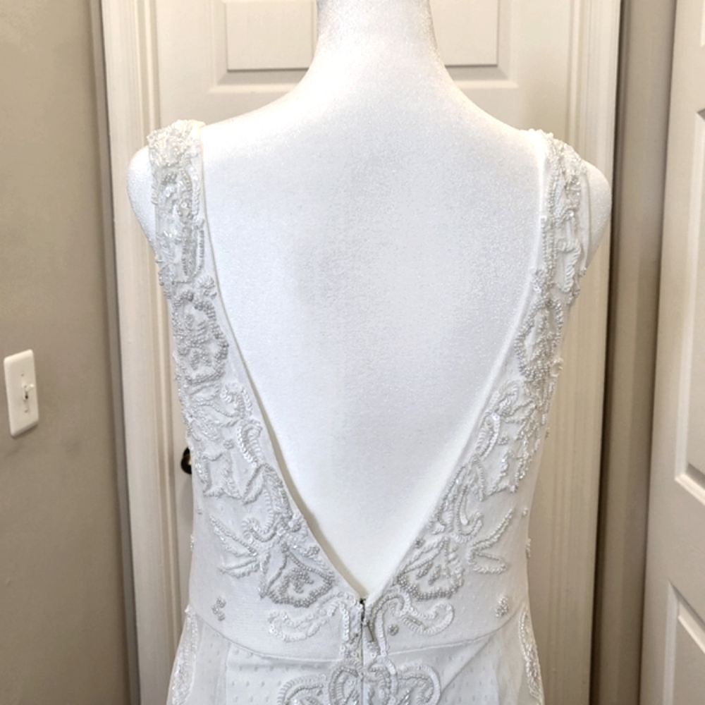 Lulus White Beaded Sequin Mermaid Maxi Dress - Picture 10 of 15